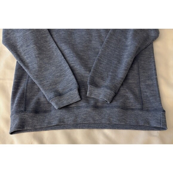 ANCHOR BOYS All Time Mens 1/4 Zip Pullover Medium Heather Blue Long Sleeve Golf - Picture 8 of 13